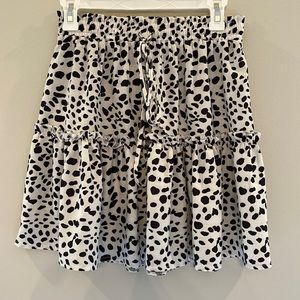 Cow print skirt